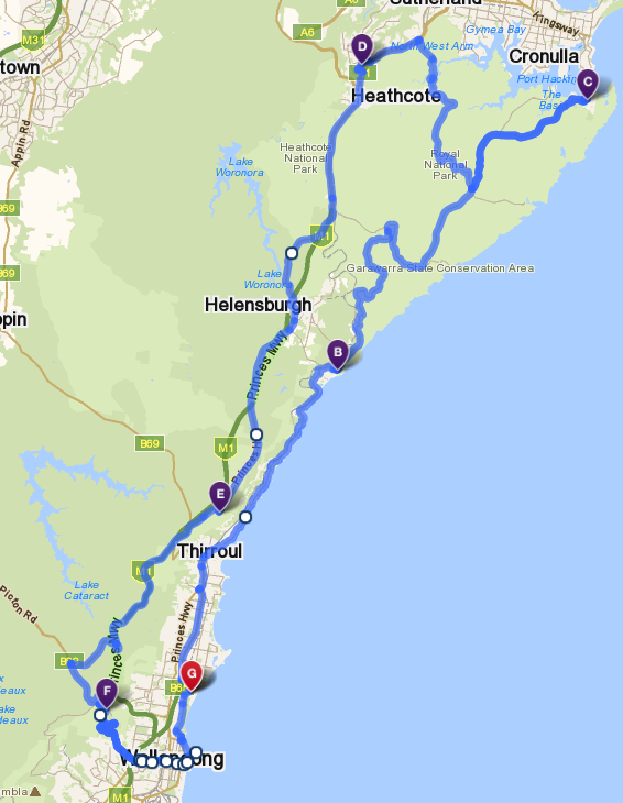 Northern ride map